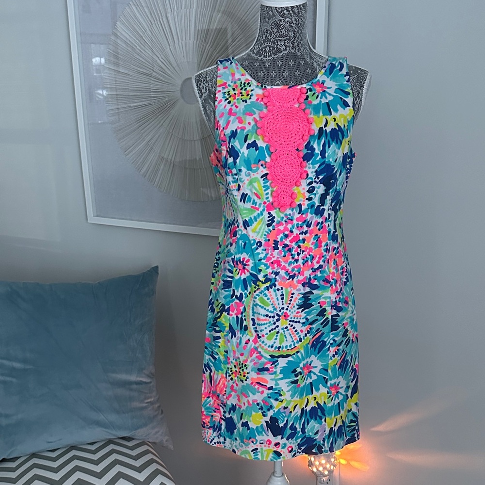 Lilly Pulitzer Adara shift dress in "Dive In" Print
